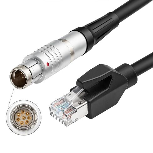 Fisher 8-pin Male to Ethernet RJ45 PC Data Transfer Ultrahigh-Speed Cable for Phantom VEO S 4K Camera (1M) in Kuwait