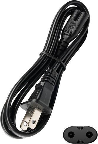 AC Power Cord for DJI Drones, 2-Prong US Plug Charging Cable, 3.3FT Replacement for DJI Mini/Air/Mavic/Phantom/Spark/FPV Series Battery Charger Hub, 6A 250V Safety Certified in Kuwait