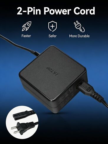 AC Power Cord for DJI Drones, 2-Prong US Plug Charging Cable, 3.3FT Replacement for DJI Mini/Air/Mavic/Phantom/Spark/FPV Series Battery Charger Hub, 6A 250V Safety Certified in Kuwait