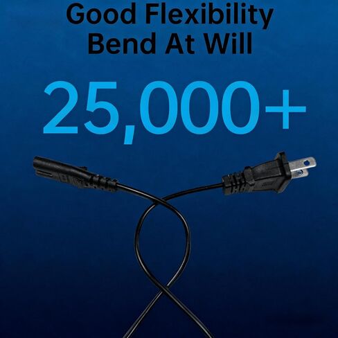AC Power Cord for DJI Drones, 2-Prong US Plug Charging Cable, 3.3FT Replacement for DJI Mini/Air/Mavic/Phantom/Spark/FPV Series Battery Charger Hub, 6A 250V Safety Certified in Kuwait