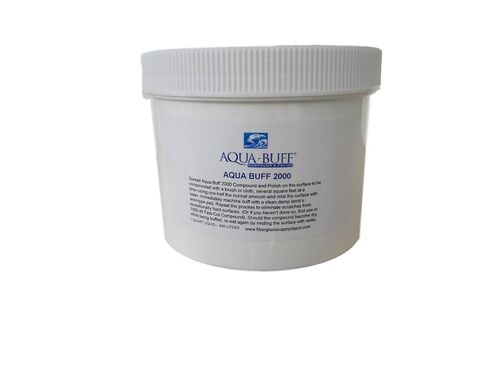Aqua Buff 2000 ONE Step Buffing & POLISHING Compound, Fiberglass Coatings, Inc, DIY, Boat, Gel Coat, CAR Paint, AUTO, Metal, Aluminum, Professional Grade for Professionals, 1 Quart in Kuwait