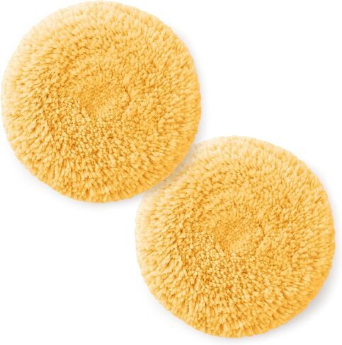 2 Pcs 9" Wool Buffing Pad Wool Polishing Pad 7 Inch Hook and Loop Backing Plate Compound Cutting and Polishing for Car Automotive RV Truck Boat in Kuwait