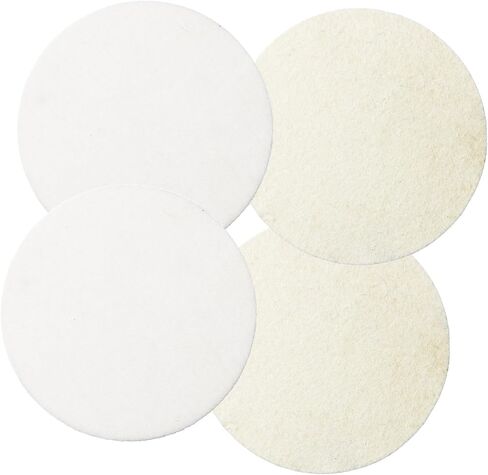 4 Pcs 5 Inch Wool Felt Polishing Pad, Soft and Elastic Buffing Pad for Efficient Polishing on Various Surfaces in Kuwait