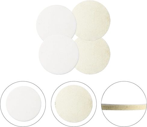 4 Pcs 5 Inch Wool Felt Polishing Pad, Soft and Elastic Buffing Pad for Efficient Polishing on Various Surfaces in Kuwait
