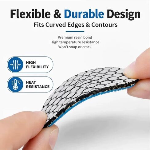 Evory Dry Diamond Polishing Pads,4 Inch Polishing Pads Set of 7 Pieces Plus | Granite Concrete Marble Polishing Kit, Stone Polishing Kit, Tile Sanding Pads, Polishing Best Practices, Max Speed 5000 RPM in Kuwait