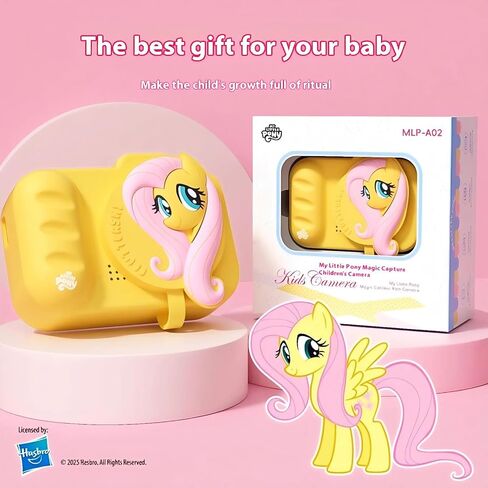 My Little Pony Magic Catcher Children's Camera, Fluttershy | Toddler Camera for 3-8 Year Old Children, Includes SD Card, Cartoon Digital Camera in Kuwait