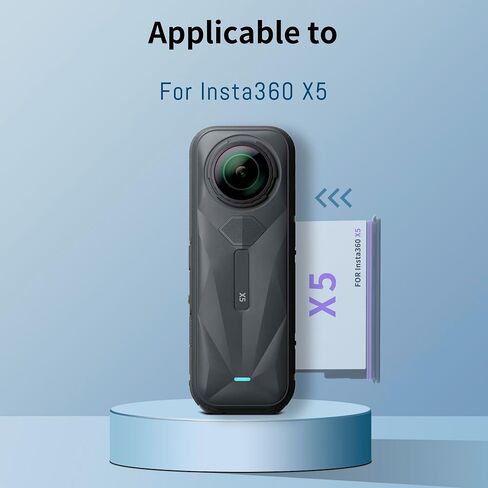 360 X5 Battery Charger 3 Packs 2800mAh Batteries, 3 Channels Charger Hub | Box Fully Compatible For Insta360 X5 Action Camera with Battery Case Can Store Misro SD Card, Charging Cable in Kuwait