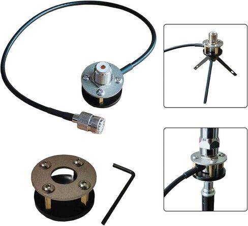 Quick Setups 1/4 Tripod Antennas Mount Bracket Enables Instantly Assembly Saving Time During Emergencies Communications Portable Tripod in Kuwait