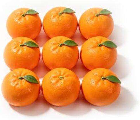 10 Pack Artificial Fake Oranges Realistic Simulation Foam Orange Fruit Decorations for Home Kitchen Wedding Photography Display Props in Kuwait