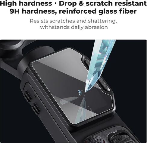 K&F CONCEPT 2PCS Screen Protector Compatible with Insta360 Luna Ultra | 9H Hardness, 0.33mm Ultra-Thin, High Transparency, Anti-Fingerprint, Scratch-Resistant Film Accessory, PF63 in Kuwait