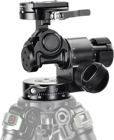 SUNWAYFOTO GH-PRO IIL Geared Tripod Head with Lever QR Clamp & Panning Base Compatible with Arca in Kuwait
