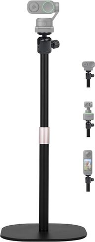 Tabletop Webcam-Stand, 18'' Heavy Duty Webcam Holder Compatible with Insta360 Link 2 pro/Link 2C pro/Link 2/Link 2C/Link PTZ 4K Webcams and X5 X4 X3 X2 Action Cameras in Kuwait