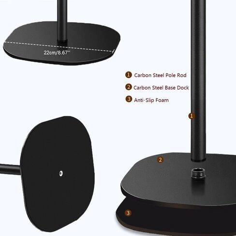 Tabletop Webcam-Stand, 18'' Heavy Duty Webcam Holder Compatible with Insta360 Link 2 pro/Link 2C pro/Link 2/Link 2C/Link PTZ 4K Webcams and X5 X4 X3 X2 Action Cameras in Kuwait