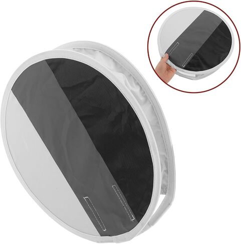 TOYANDONA Light Flash with Cloth Lightweight Cover Grey Black and White Multifunctional 12in Diffuser Softbox Portable Modifier for On-Camera Speedlight Photography Studio Portrait in Kuwait