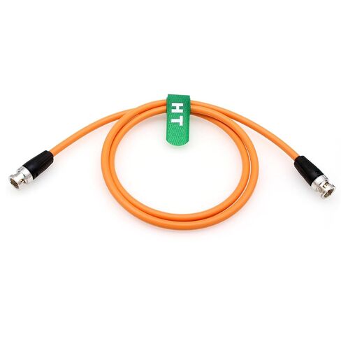 12G SDI 4K 60p Video Cable for Sony Venice FX9 FX6 Alexa Komodo Camera Canon C300 III SmallHD Atomos Monitor, BNC 75 ohm Coaxial Shielded (50cm, Orange) in Kuwait