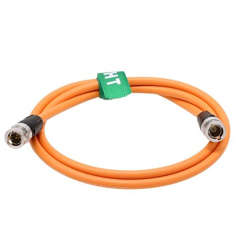 12G SDI 4K 60p Video Cable for Sony Venice FX9 FX6 Alexa Komodo Camera Canon C300 III SmallHD Atomos Monitor, BNC 75 ohm Coaxial Shielded (50cm, Orange) in Kuwait