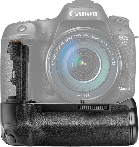 BG-E16 Battery Grip for Canon 7D Mark II with 2 LP-E6N Batter | Includes BG-E16 Grip, 2 LP-E6N batteries and trays for power, portraiture and stability in Kuwait