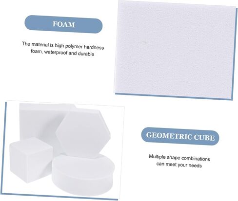 4pcs Photo Cube Props Geometric Square Block for Jewelry Cosmetics Makeup Foam Photography Backdrops in Kuwait