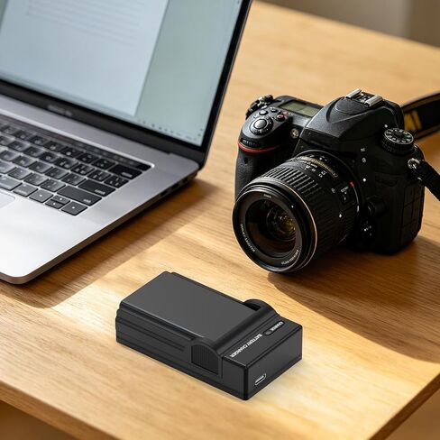 LP-E6 Battery Charger for Canon EOS R, R5, R6, 90D, 80D, 70D, 60D, 60DA, 7D Mark II, 7D, 6D Mark II, 6D, 5D Mark IV, 5D Mark III, 5D Mark II, 5DS, 5DS R Camera with USB C Cable LP-E6N LP-E6NH Charger in Kuwait