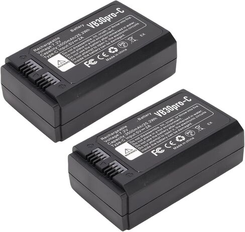 Zopsc 2Pcs Battery for Camera Flash V1 V1 Pro V850II V860II V860III | 3500mAh Li Batteries for VB30 in Kuwait