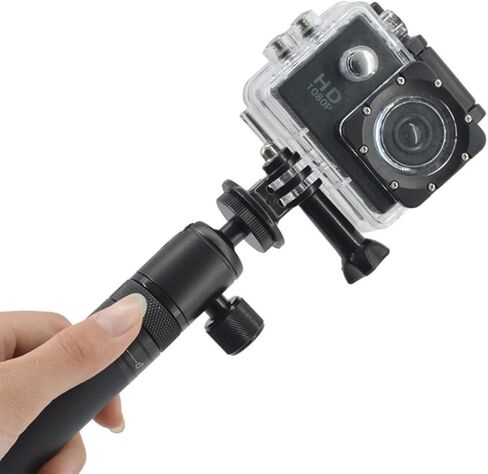 LIFKOME Lightweight Aluminum Alloy Ball Head Flash Bracket with Adjustable 1/4 Inch Screw for Flash Light and LED Video Light, Mini Tripod Ball Head Holder Mount for Photography and Camera in Kuwait