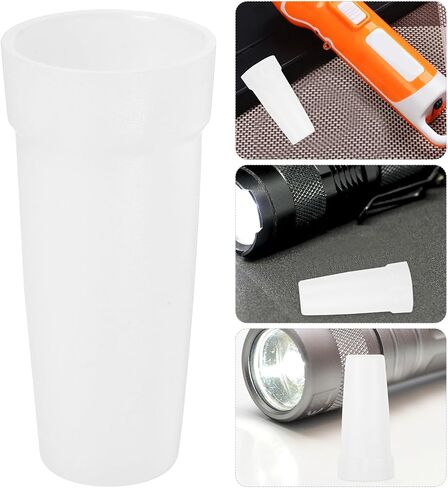 NUOBESTY Flashlight Diffuser Lens for Camping and Reading, White Plastic Soft Light Cover Reduces Glare and Protects Eyes, Portable Design for LED and USB Reading Lights in Kuwait