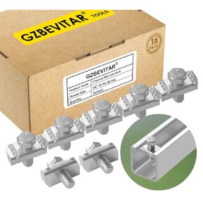 Strut Channel Nut and Bolt - 3/8" x 15/16" for 1-5/8" Strut Channel. Strut Nut 3/8"-16 with Thickened Galvanized Plating (16 Pack)