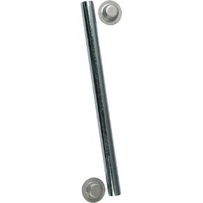 CE Smith Trailer 10700A Roller Shaft with Cap Nuts, 1/2" x 5 1/4"- Replacement Parts and Accessories for Your Ski Boat, Fishing Boat or Sailboat Trailer,Silver
