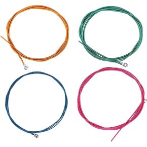 Bass Strings Colorful and steel and alloy Electric Bass Strings 4-ring Bass Guitar Strings 1.16 mm, 1.44 mm, 2.0 mm, 2.54 mm (.046-.100) for