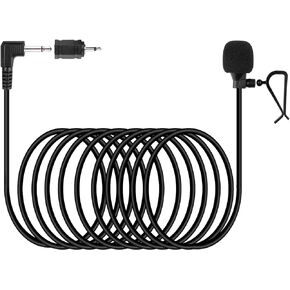 weishan 3.5mm Car Microphone 16ft External Assembly Mic Replacement for Boss JVC Sony Pioneer Vehicle Head Unit Bluetooth Enabled Stereo Radio CD GPS DVD with 2.5mm Adapter