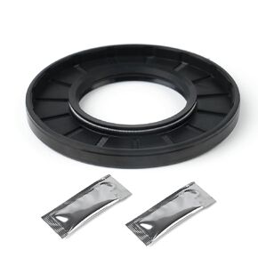 XiKe Oil Shaft Seal, Lip Seals, TC 55x100x10mm Nitrile Rubber Cover Double Lip with Spring, Oil Seals for Bearing Shafts,Rotating Shafts,etc., Black Pack of 1