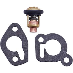 18-43052 Thermostat Kit,120°F Marine Thermostat Kit 14586A3 Compatible with Mercury Mariner 6-25 HP 2 Cycle Outboards Thermostat Kit