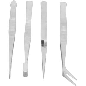 FOTABPYTI Sewing Machine Tweezers Beading Tweezers Point Elbow Wide Clamp for Accurate Electronic for Industrial
