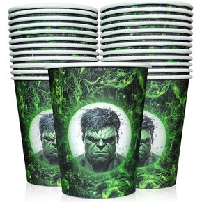 Valentina Buck 25 counts Incredible Man Party Cups Birthday Party Supplies, Waterproof Paper Disposable Party Decorations in Kuwait