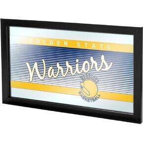 NBA Golden State Warriors Logo Mirror, One Size, Black
