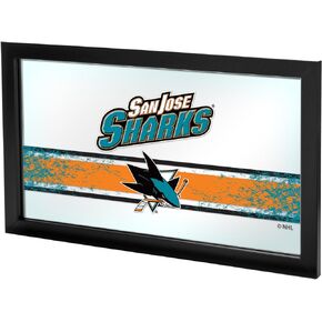 Trademark Gameroom NHL San Jose Sharks Framed Logo Mirror