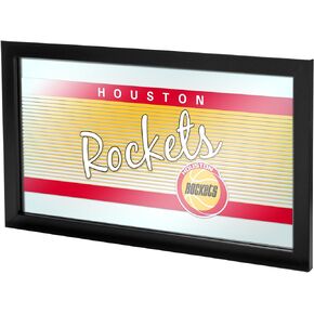 NBA Houston Rockets Framed Logo Mirror, One Size, Black