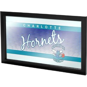 NBA Charlotte Hornets Framed Logo Mirror, One Size, Black
