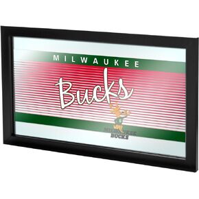 NBA Milwaukee Bucks Logo Mirror, One Size, Black