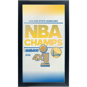Trademark Gameroom 2015 NBA Champs Golden State Warriors Framed Logo Mirror
