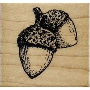 Inkadinkado 90797" Acorns Wood Stamp