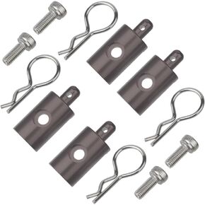 CW01 Aluminum Body Mounts Car Shell Fixing for Tamiya RC 1/12 CW01 Lunch Box Chassis Upgrades Parts（Grey）