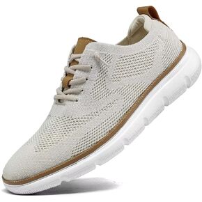 Mens Casual Dress Shoes Fashion Mesh Oxfords Business Walking Work Sneakers Comfortable Lightweight Breathable Soft Sole