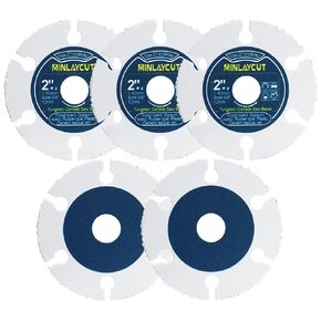 Circular Saw Blades Set - 2 inch 50mm 8pcs for Copper Aluminum Soft Metal Wood and Hard Plastic 3/8"(10mm) Arbor