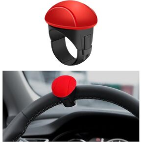Ziciner Steering Wheel Spinner Knob, Adjustable Car Steering Wheel Knob Spinner, Non-Slip Steering Wheel Aids Power Handles, Auto Universal Accessories for Cars, Trucks, Tractors (Black)