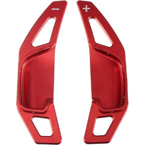 ACROPIX Steering Wheel Shift Paddle Shifter Extension Trim Cover Fit for Toyota Camry Corolla - Pack of 2 Red
