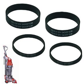 4 Pcs Replacement Belts for Dyson DC07, DC04, DC14, DC33 Vacuum, Clutch Belt Set, Replace Parts DY-902514-01