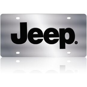 Eurosport Daytona- Compatible with -, Jeep Stainless Steel License Plate