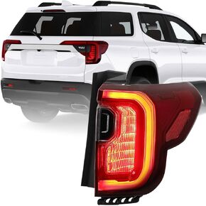 FIONE Tail Light Assembly Compatible with GMC Acadia 2020 2021 2022 2023 Outer Rear Brake Lamp Black Right Passenger Side