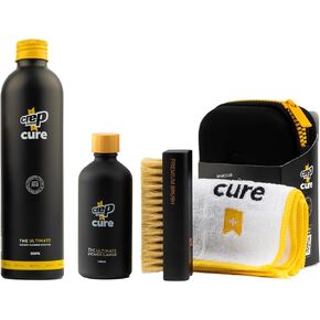 Crep Protect Shoe Cleaner Kit - Premium Sneaker Cleaning Travel Kit with Solution, Premium Brush, and Microfiber Cloth & Refill